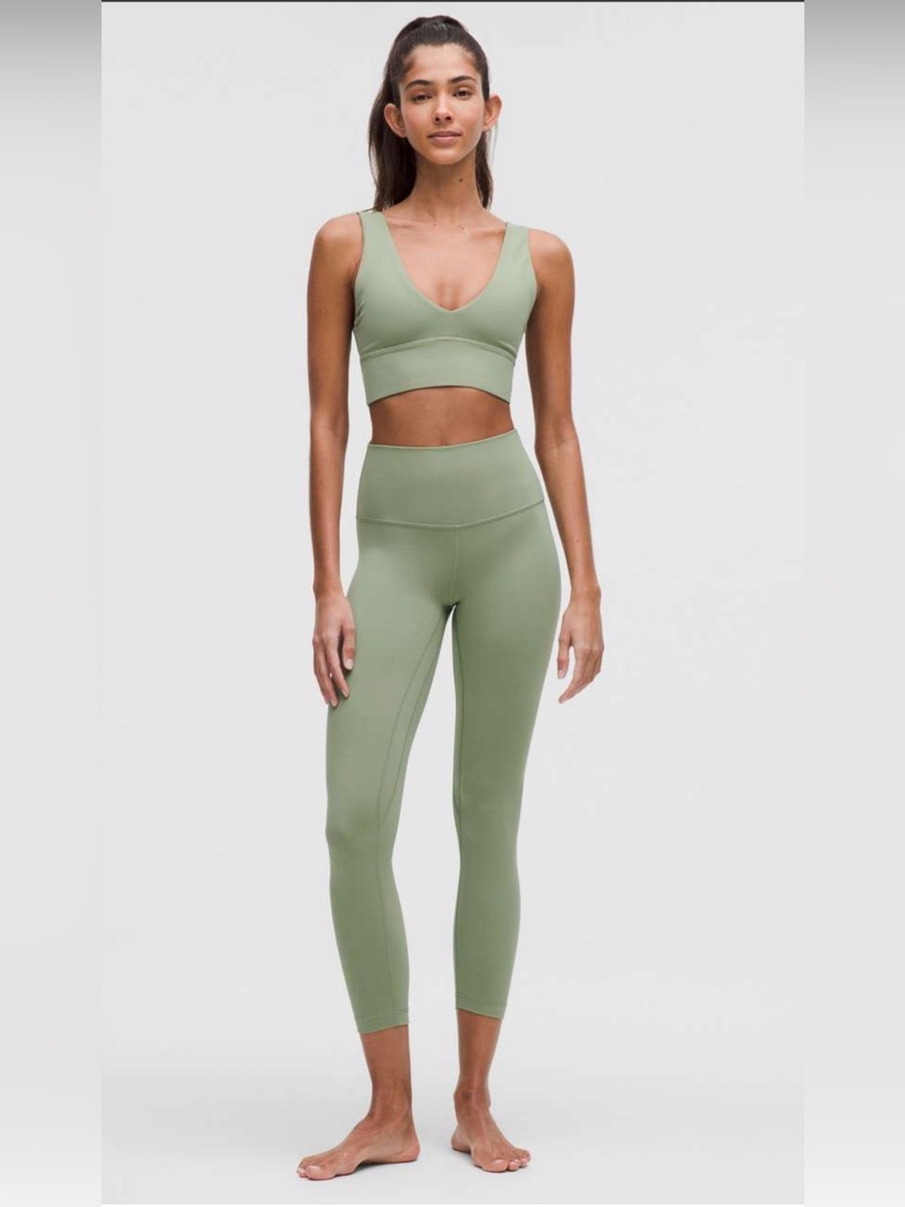 Lululemon Align High-Rise Pant 25” – Size 6 – Desert Green